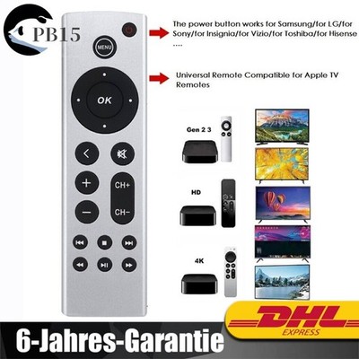 Ersatzfernbedienung für Apple TV 1st 2nd 3rd 4th Generation 4K HD A2169 A1218