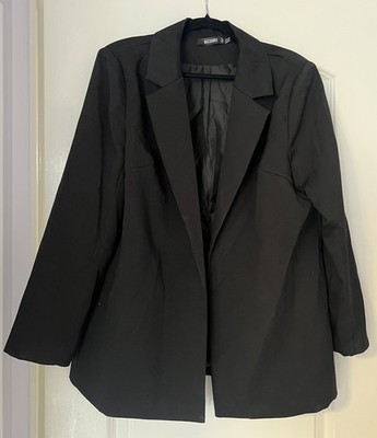 Missguided Woman s Black Oversized Blazer Size 10