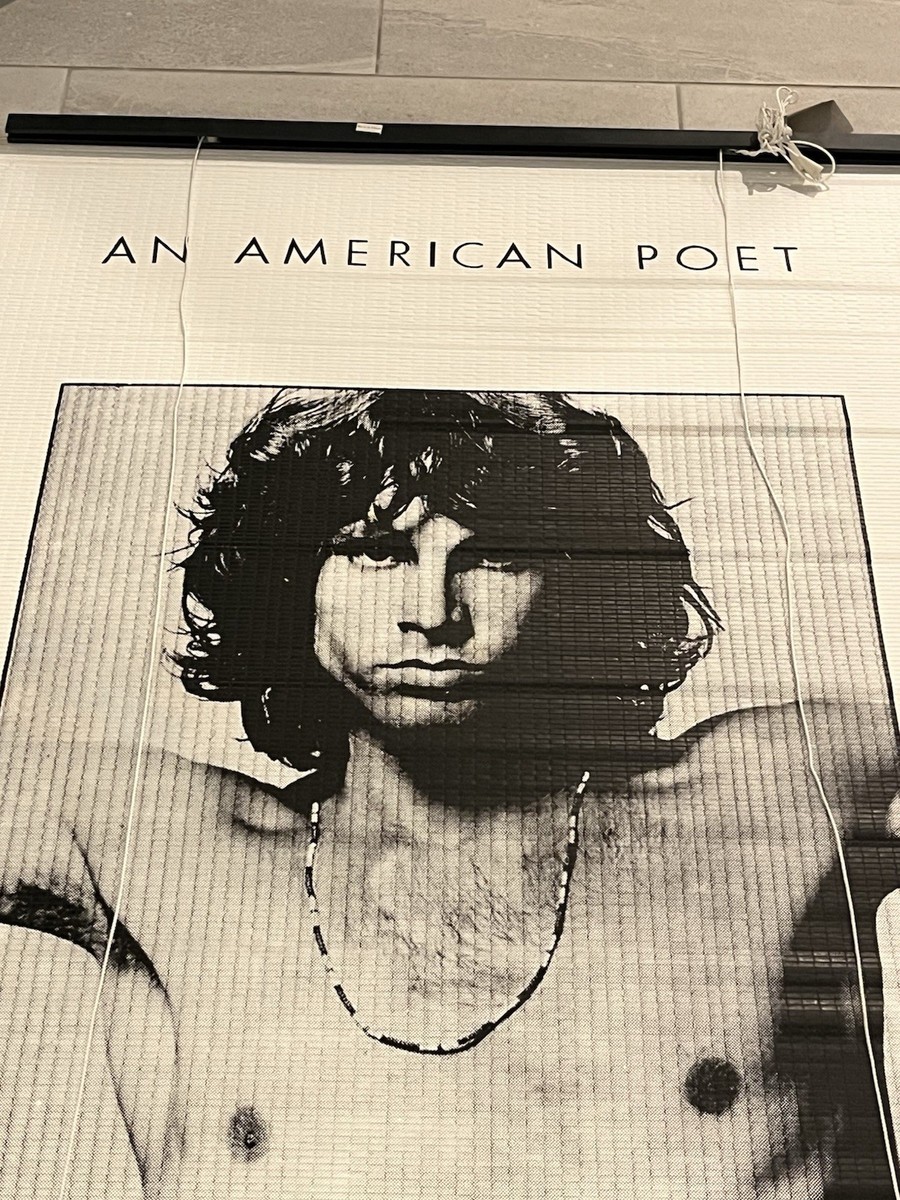 Jim Morrison An American Poet LARGE Vintage Tapestry Blinds The