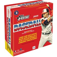 2025 Topps Heritage Baseball - Mega Box Medium, Blue, White, Red, Black 