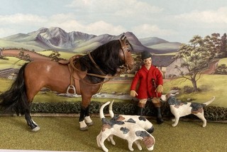 vintage Isis latex rubber 1960s model Bay Horse & Rider Julip Originals style