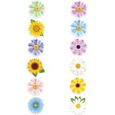 Scrapbooking Sticker Colorful Flower Sticker Decal Water Bottle Sticker