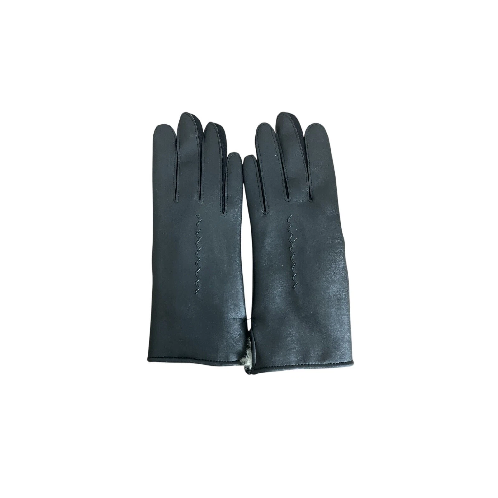 1960s Ladies Gloves Mode O'Day Nylon Fourchette and Rabbit Fur Rayon Lined NEW
