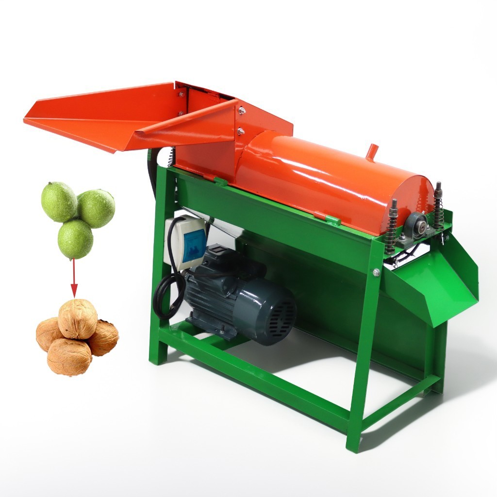 Fresh Green Walnut Peeling&Cleaning Machine Green Walnut Sheller 220V 1000Kg/h