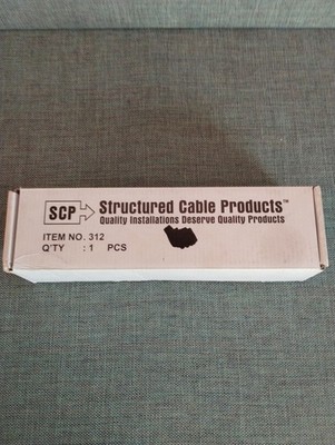 Structured Cable Products SCP 312 12-Port Cat5e UTP Patch Panel w/ Bracket - NEW