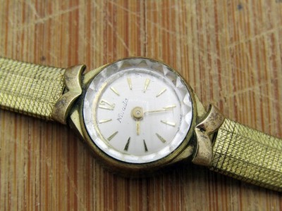 Vergoldete NIVADA Uhr (20 Microns), Armbanduhr, Damenuhr, swiss made, vintage