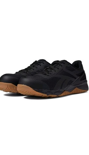 Reebok Work Mens RB3317 Nanoflex TR Work Construction Black Safety Toe Shoes 11
