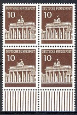 506 Brandenb. Tor 10 Pf UR-Viererbl. ** postfrisch