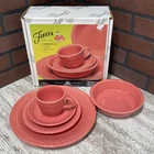 Fiesta Ware Flamingo 830 335 RETIRED 5 Piece Place Setting / NEW IN BOX