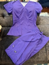 Grey  s Anatomy Scrub Set By Barco Small Pants/Top Lavender Women  s See Pics