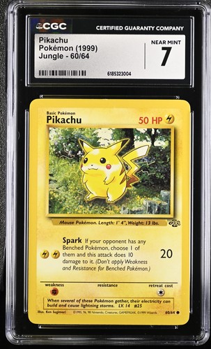 Pikachu (Unlimited) graded CGC 7 for sale on eBay