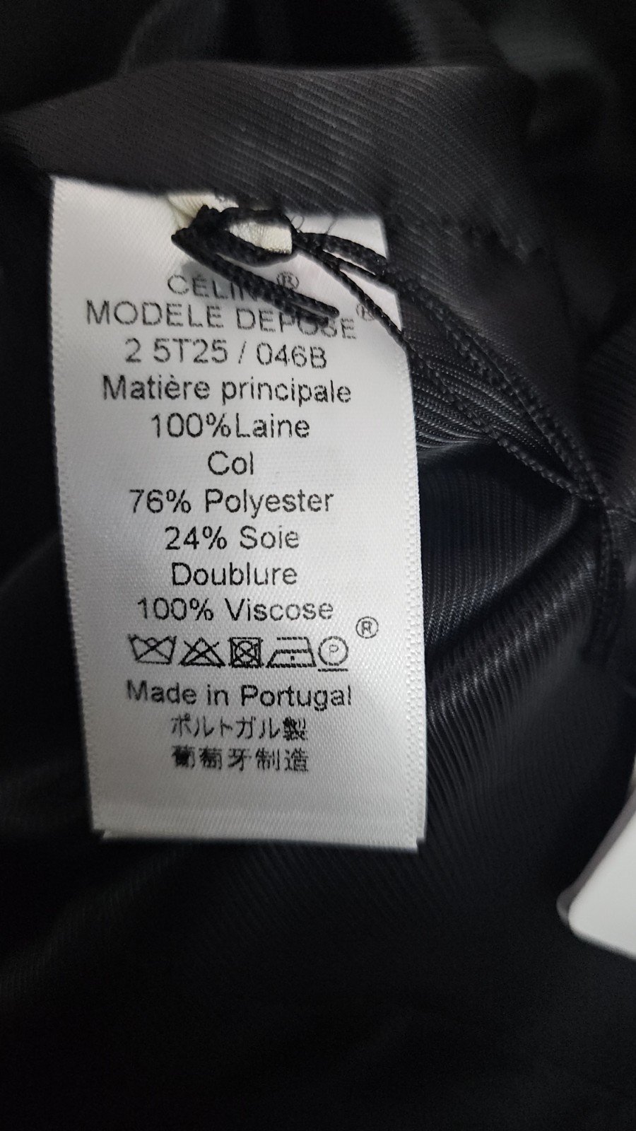 Celine Black Jacket Blazer Phoebe Philo Eu 36 UK8 Rrp £1800 #AS760 image 9