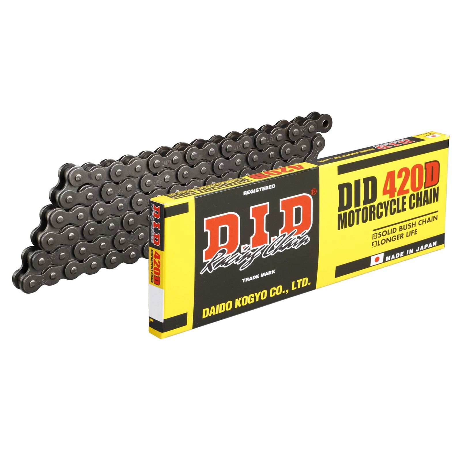 D.I.D. Non O-Ring Chain Black 420-116 Kawasaki AE50 1982 - 1983