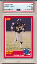 1989 Score Football Quinn Early (Rookie Card) (#191) PSA10 PSA. rookie card picture