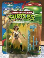 Unpunched 1992 TMNT Playmates MOC Action Figure APRIL NINJA NEWSCASTER CM346