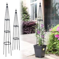 130cm/170cm Garden Trellis Tower Climbing Plants Vine Support For Climbing Plant