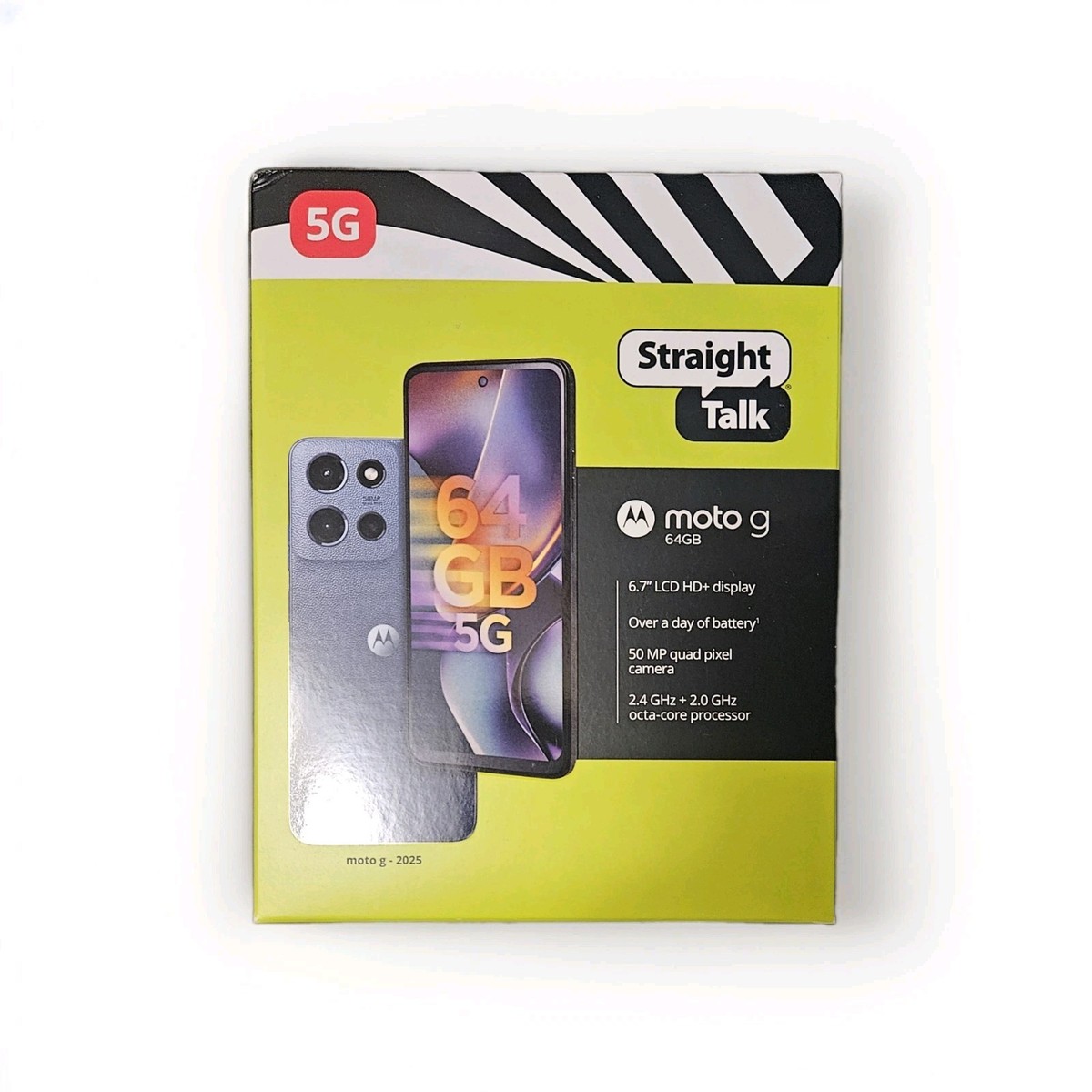 Straight Talk Motorola Moto G 2025 5G 64GB Blue Prepaid Phone