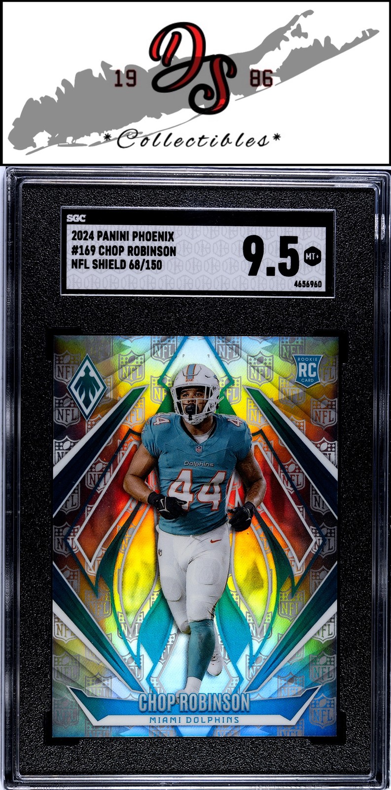 Chop Robinson Panini Phoenix Rising Star Autographs Jersey #RSJACRN Laundry Tag NFL Shield 1/1