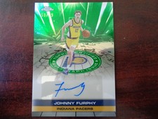 2025-26 Topps Chrome Johnny Furphy AUTO #'ed 50/99 GREEN Refractor-PACERS