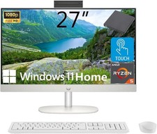HP 27” Touchscreen All-in-One Ryzen 5 16GB RAM 2TB SSD Win 11 WiFi 6 New