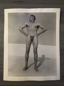 Vintage | Original Print | AMG | Bob Mizer | 4X5 | Photo | Gay Posing Strap Era