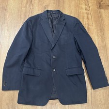 Banana Republic Modern Fit Tessuti Sondrio Blazer Cotton Navy Italian Fabric 38R