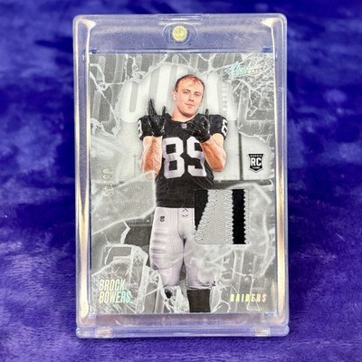 Brock Bowers 2024 Panini Absolute Rookie Force #RF-BBS Patch  (MEM, RC) 🔥 #/49