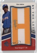 2009 SP Authentic By the Letter Rookie Signatures 9/60 Elvis Andrus Auto 0j4n