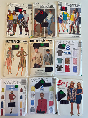 McCall's Lot of 9 Vintage Original Sewing Patterns Women Simplicity