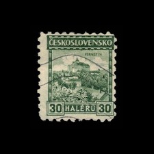 Czechoslovakia, Scott 114, Pernstein Castle, 1926-1927, used, 112984