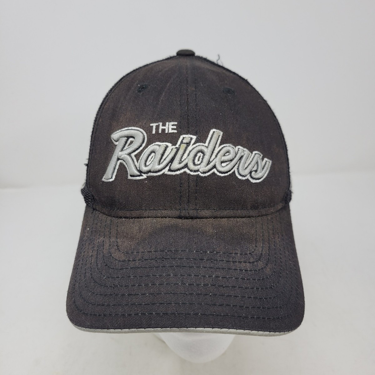 Las Vegas Raiders Hat Cap Snap Back Football Script Trucker Reebok