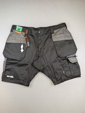 Scruffs Worker Plus Holster Shorts Men's UK 40 Black BNWT Utility Cargo
