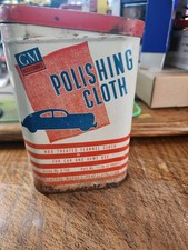 Nos Mintygmpontiacchevybuickoldscaddy -1940s-1960s Polishing Cloth Tin