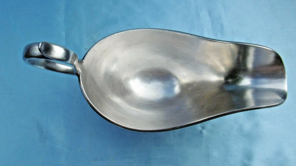 Grande Salsiera IN Metallo Argento Reneka - Immagine 2 di 4