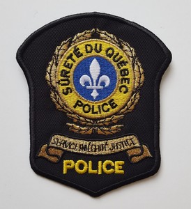 Quebec Provincial Police Surete Canada 2017 style black patch | eBay