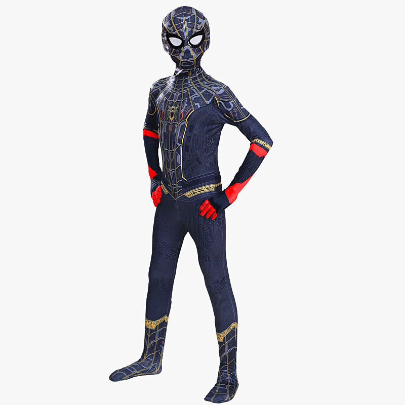 Kids Mens The Spiderman Cosplay SpiderMan Costume Jumpsuit Book Week image 4