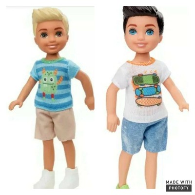 barbie club chelsea boy doll emoji tie dye