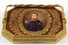 Raffaele Giovine "Paperweight with portrait of King Ferdinando II", 1849