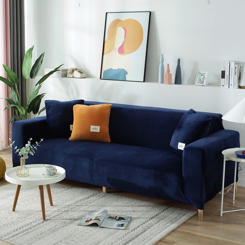 Funda protectora de sofá elástica de terciopelo para silla de sofá de 1 2 3 4 plazas - Imagen 65 de 105