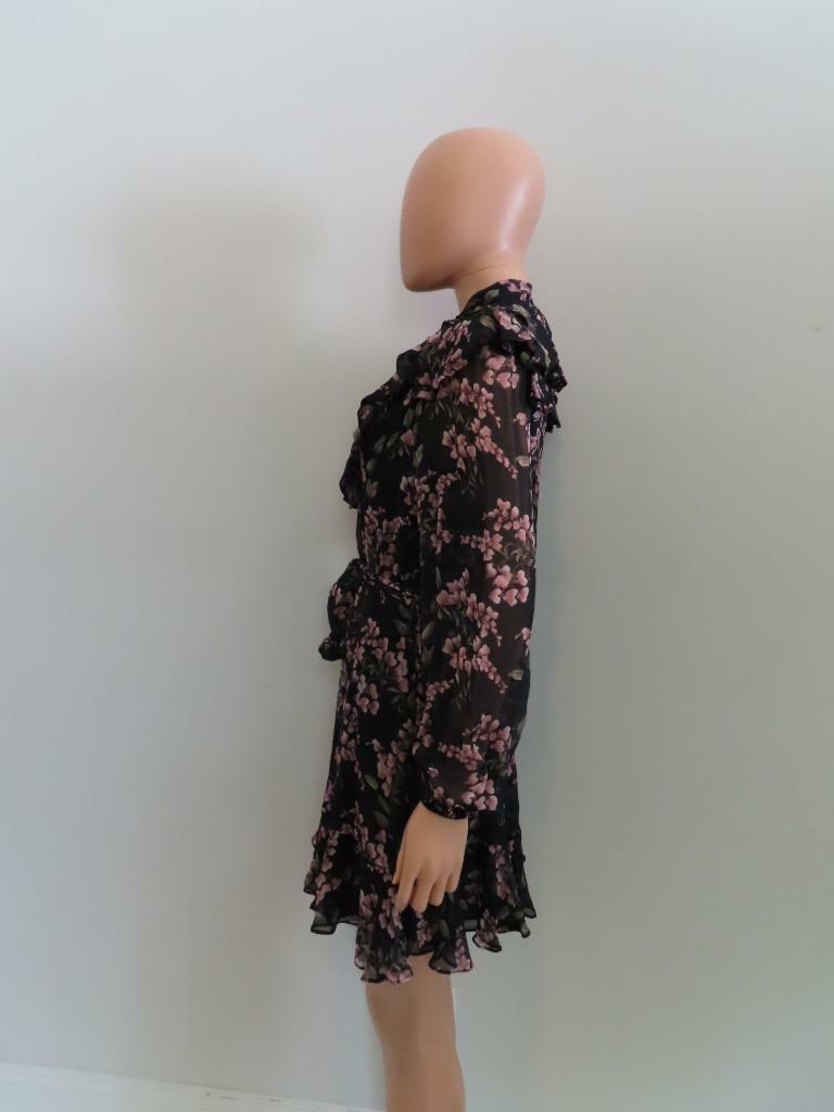 Zimmermann★素敵！Black/Multi 'Fleeting Flounce' Mini Dress Fleeting Flounce Mini Dress by Zimmermann for Hire | GlamCorner