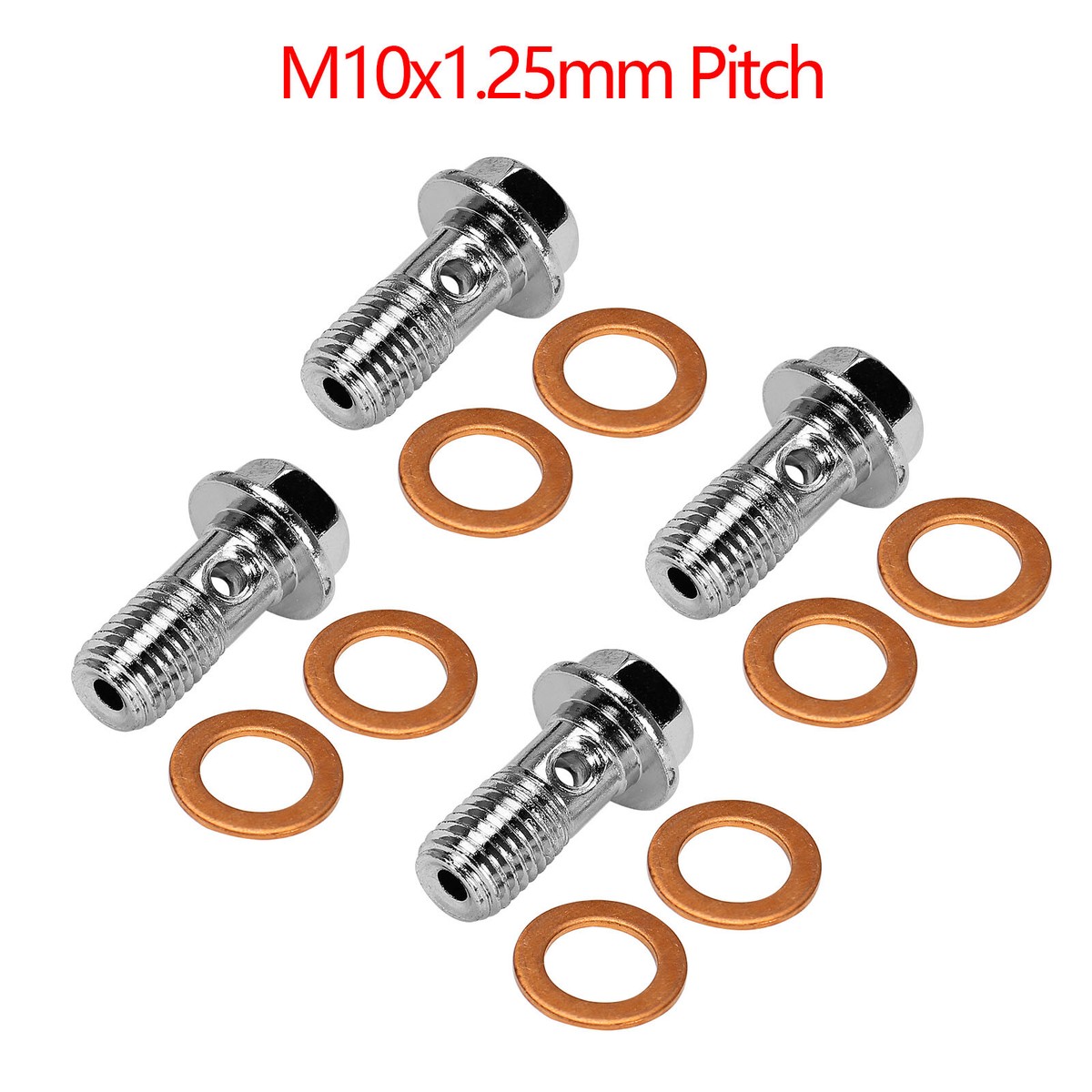 Motorcycle Stainless M10 X 1.25 Banjo Bolts Brake Hose Caliper Bolt Hydraulic Clutch Screw I4242561628