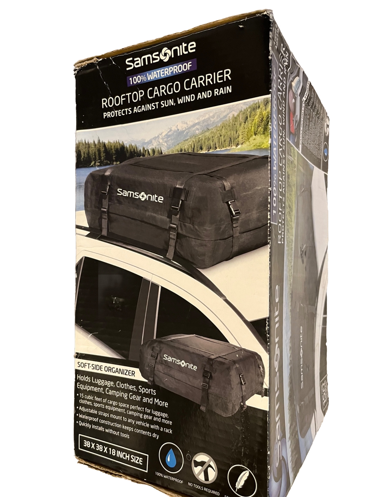 Samsonite Car Rooftop Cargo Carrier 100 Waterproof 15 Cubic Ft Easy