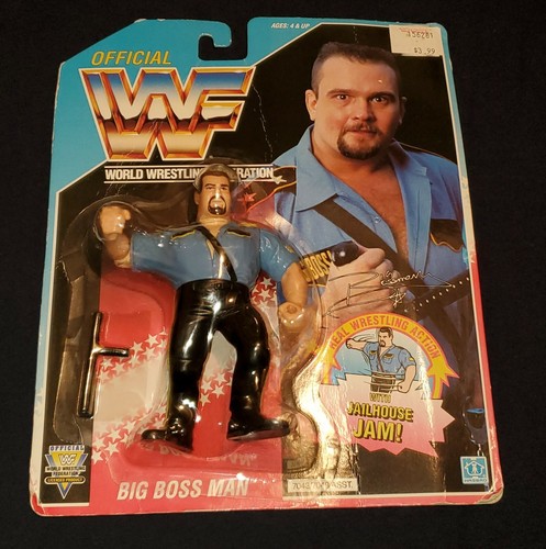 WWF The Big Boss Man MOC HASBRO series 3 Wrestling...