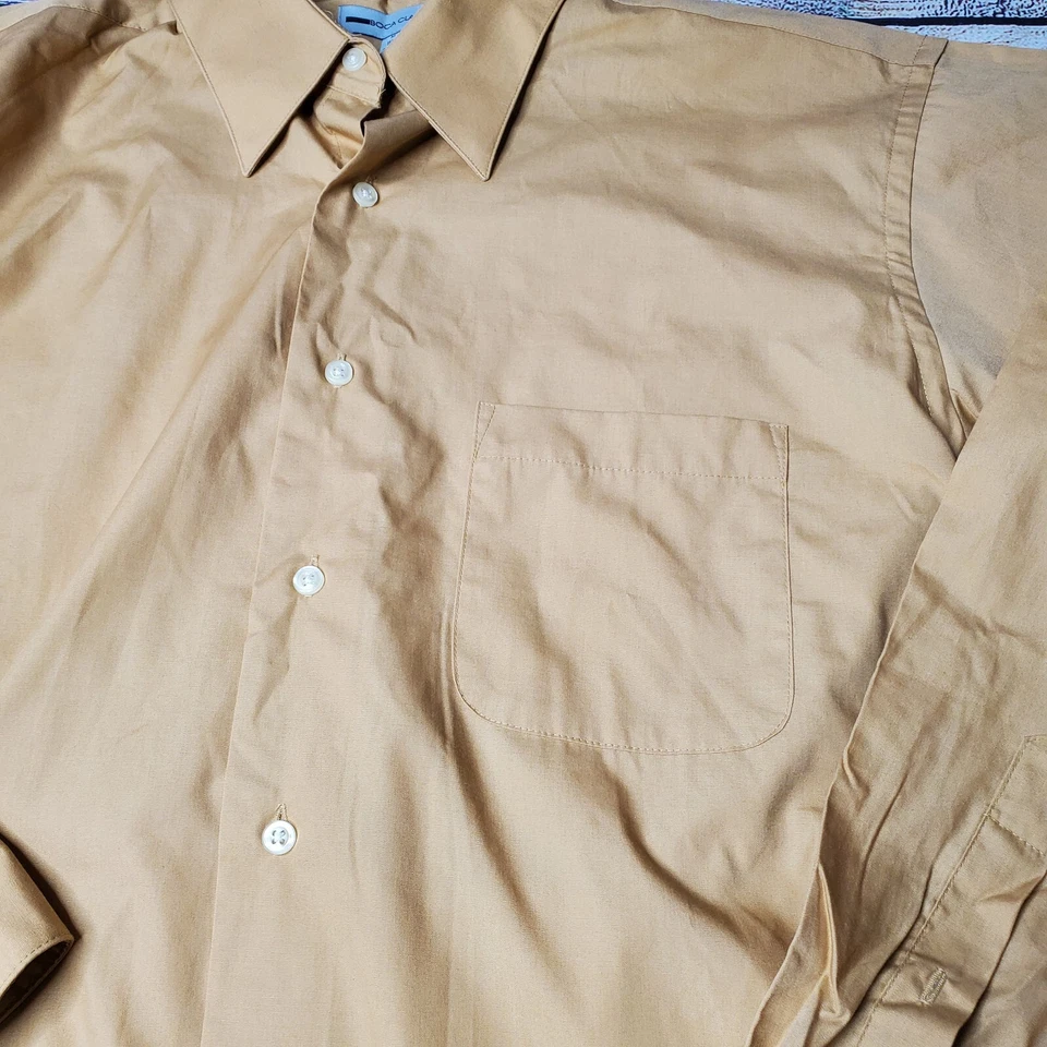 Camisa Boca Classics Manga Larga Con Botones Marrón Mediana Foto 3 de 4