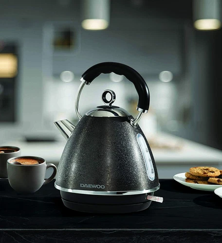 Daewoo Glace Noir 1.7L Pyramid Sparkling Kettle 3000W SDA2052