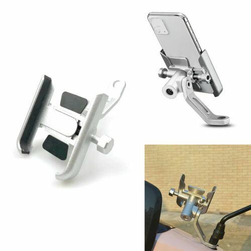 Silber Universal Motorrad Handy Halter Halterung für Harley Davidson Touring - Bild 12 von 13