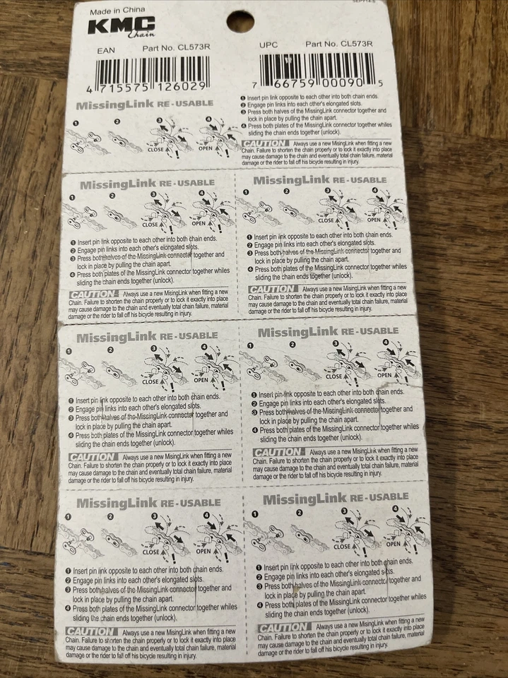 Cadena KMC 8/7/6 eslabón perdido 7,3 Foto 4 de 4