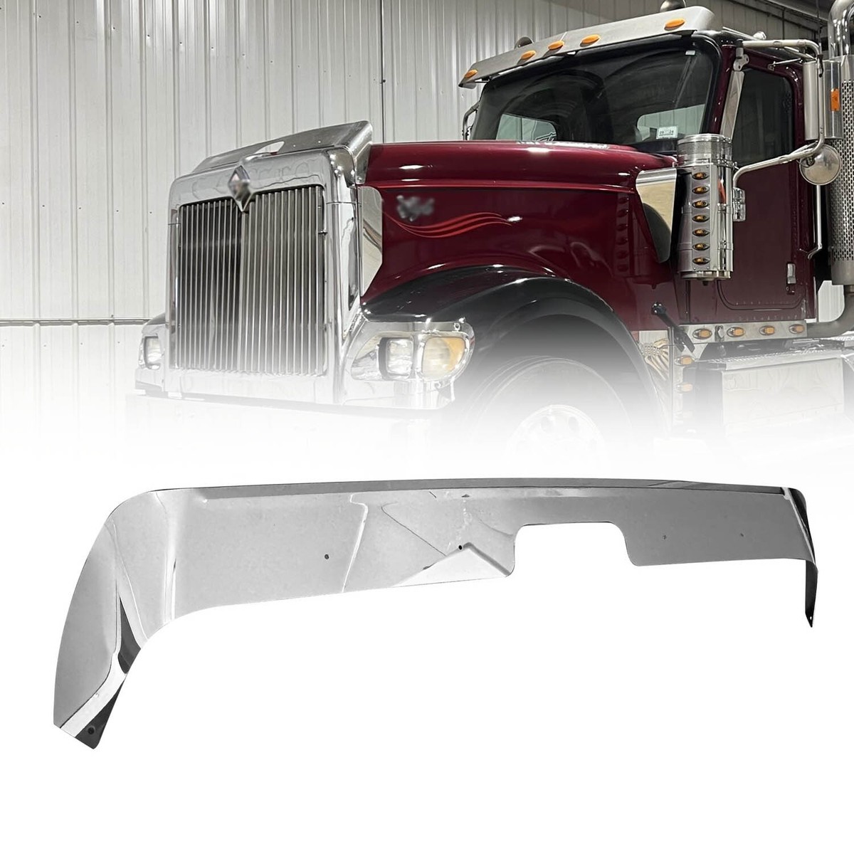 Stainless Steel Bug Shield For International 9900, 9900I & 9900IX - 4 State Trucks