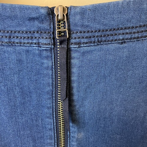 Boden Alice blau Denim Reißverschluss hinten Kurzarm Etui-Kleid neu mit Etikett Damen US 8R - Bild 6 von 11