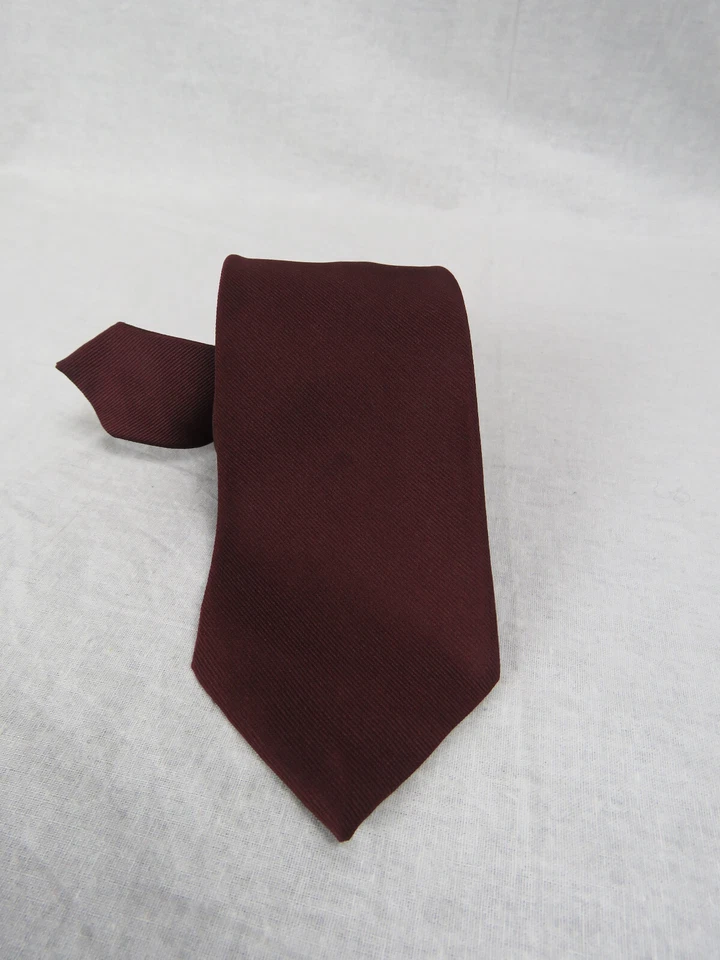 Wembley Solid Burgundy REPP Tie - Image 3 of 4
